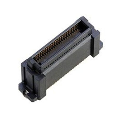 Amphenol Communications Solutions BergStak HS Series Vertical PCB Header, 50 Contact(s), 0.5mm Pitch, 1 Row(s), Shrouded