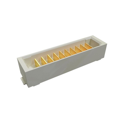 Amphenol Communications Solutions PowerStak Series Vertical PCB Header, 10 Contact(s), 1 Row(s), Shrouded
