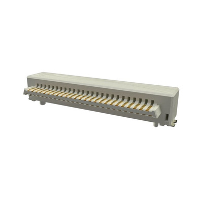 Amphenol Communications Solutions Conan Lite Series Right Angle PCB Header, 51 Contact(s), 1.0mm Pitch, Shrouded