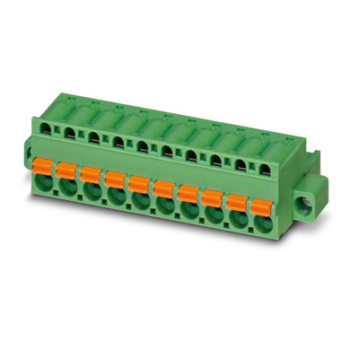 Phoenix Contact FKC Series Straight PCB Connector, 15 Contact(s), 5mm Pitch, 1 Row(s)