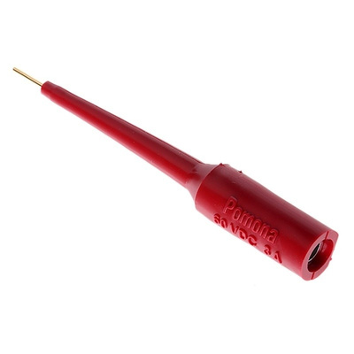 Fluke Red, Male Test Connector Adapter With Brass contacts and Gold Plated