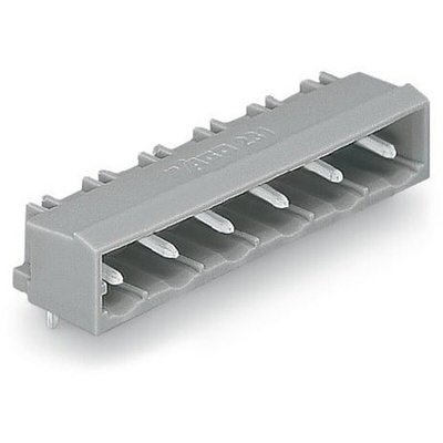 Wago 231 Series Right Angle PCB Mount PCB Header, 3 Contact(s), 7.5mm Pitch, 1 Row(s), Shrouded