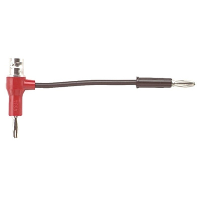 Fluke Black, Red, Male to Female Test Connector Adapter With Beryllium Copper, Brass contacts and Gold, Nickel Plated
