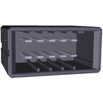 TE Connectivity Dynamic 3000 Series Straight Through Hole PCB Header, 10 Contact(s), 5.08mm Pitch, 2 Row(s), Shrouded
