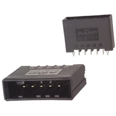 TE Connectivity Dynamic 3000 Series Straight Through Hole PCB Header, 5 Contact(s), 3.81mm Pitch, 1 Row(s), Shrouded