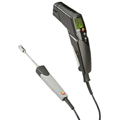 testo 830-T2 Set Infrared Thermometer, Max Temperature +400°C, Centigrade With RS Calibration