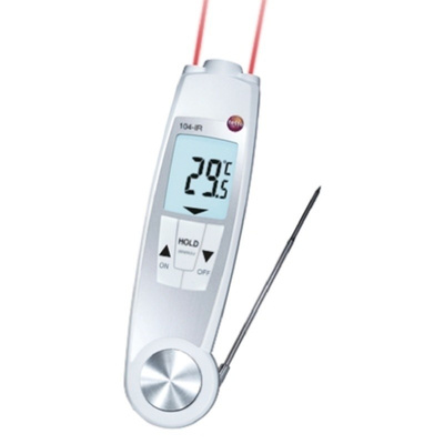 104-IR Infrared Thermometer, Max Temperature +250°C, ±1 °C, ±1.5 %, ±2.0 °C, ±2.5 °C, Centigrade With RS Calibration
