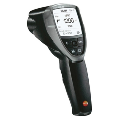 Testo 835-T2 Infrared Thermometer, Max Temperature +1500°C, ±1 %, ±2.0 °C, Centigrade