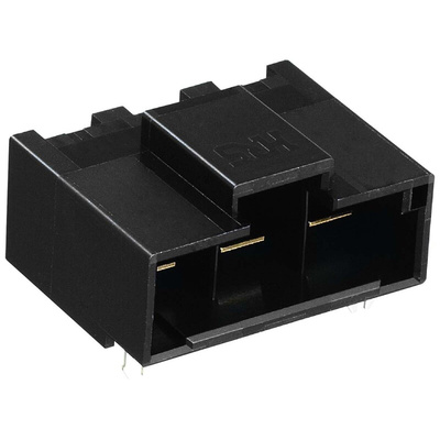 Hirose DF60 Series Right Angle Through Hole PCB Header, 4 Contact(s), 10.16mm Pitch, 1 Row(s), Shrouded