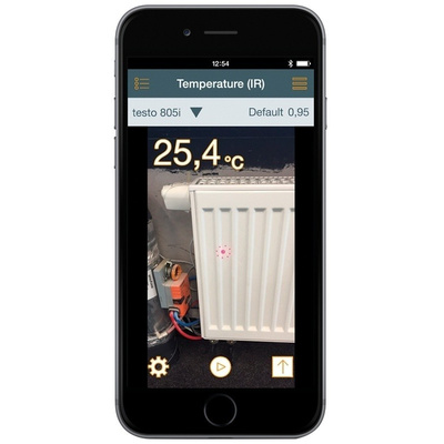 Testo 805i Infrared Thermometer, Max Temperature +250°C, ±2.5 °C, Centigrade With RS Calibration