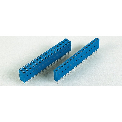 Amphenol Communications Solutions Dubox Series Straight Through Hole Mount PCB Socket, 24-Contact, 2-Row, 2.54mm Pitch,