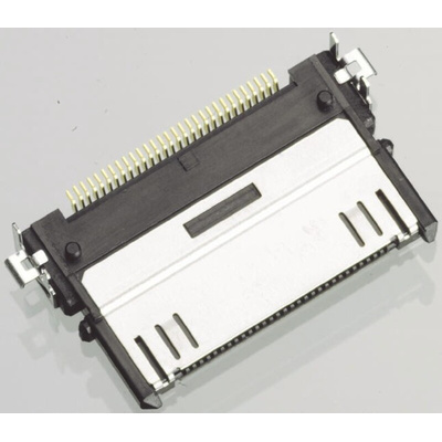 JAE DD1 Series Straight Surface Mount PCB Socket, 30-Contact, 1-Row, 0.5mm Pitch, Solder Termination