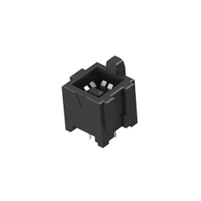 Samtec IJ5 Series Straight Through Hole Mount PCB Socket, 1-Contact, 1-Row, 4mm Pitch, Solder Termination