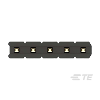TE Connectivity AMPMODU Series Straight Through Hole Pin Header, 6 Contact(s), 2.0mm Pitch, 1 Row(s), Unshrouded