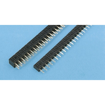 Stelvio Kontek MINICOM Series Straight Through Hole Mount PCB Socket, 25-Contact, 1-Row, 2.54mm Pitch, Solder