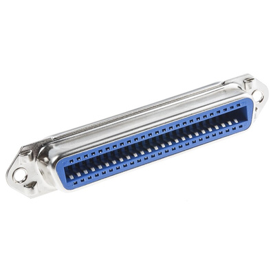 RS PRO Straight Through Hole Mount PCB Socket, 50-Contact, 2.16mm Pitch, Solder Termination