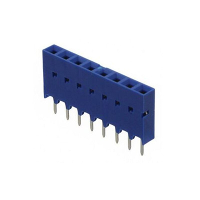 Amphenol ICC Surface Mount PCB Socket, 8-Contact, 1-Row, 2.54mm Pitch