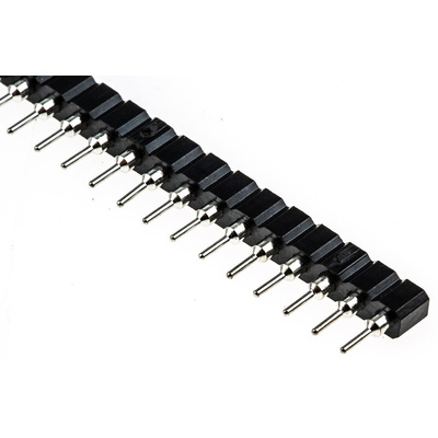 Winslow Straight Through Hole Mount Socket Strip, 20-Contact, 1-Row, 2.54mm Pitch, Solder Termination