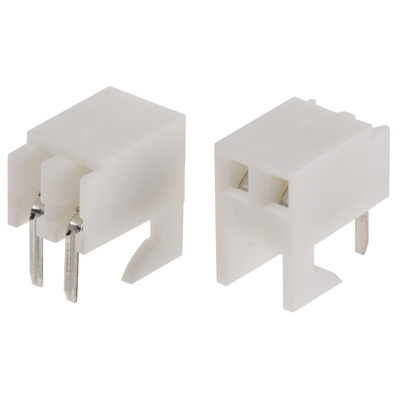 Molex KK 254 Series Right Angle Through Hole Mount PCB Socket, 2-Contact, 1-Row, 2.54mm Pitch, Solder Termination