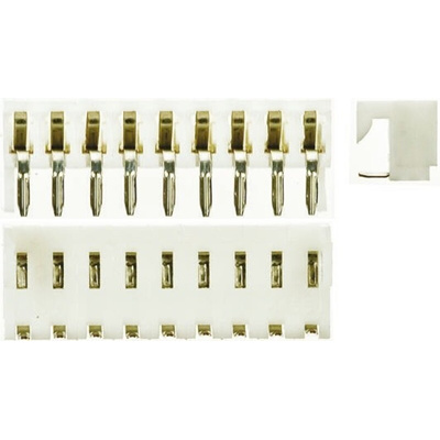 Molex KK 254 Series Right Angle Through Hole Mount PCB Socket, 9-Contact, 1-Row, 2.54mm Pitch, Solder Termination