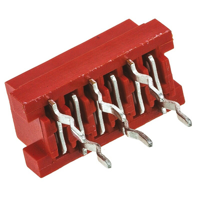 TE Connectivity Micro-MaTch Series Straight Through Hole Mount PCB Socket, 6-Contact, 2-Row, 2.54mm Pitch, Solder