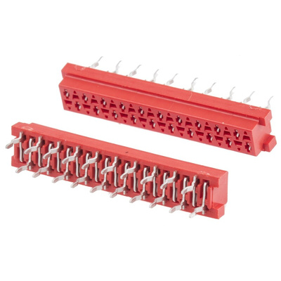 TE Connectivity Micro-MaTch Series Straight Through Hole Mount PCB Socket, 20-Contact, 2-Row, 2.54mm Pitch, Solder