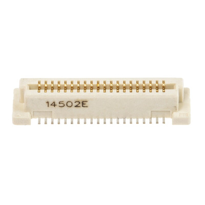 TE Connectivity Free Height Series Straight Surface Mount PCB Socket, 40-Contact, 2-Row, 0.8mm Pitch, Solder Termination