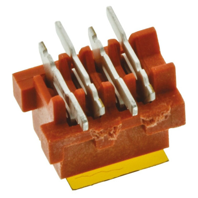 TE Connectivity Micro-MaTch Series Straight Surface Mount PCB Socket, 4-Contact, 2-Row, 1.27mm Pitch, Solder Termination