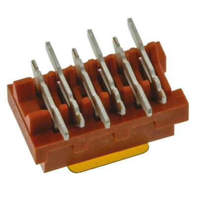 TE Connectivity Micro-MaTch Series Straight Surface Mount PCB Socket, 6-Contact, 2-Row, 1.27mm Pitch, Solder Termination