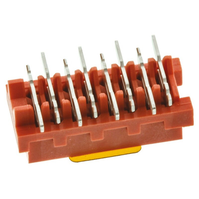 TE Connectivity Micro-MaTch Series Straight Surface Mount PCB Socket, 8-Contact, 2-Row, 2.54mm Pitch, Solder Termination