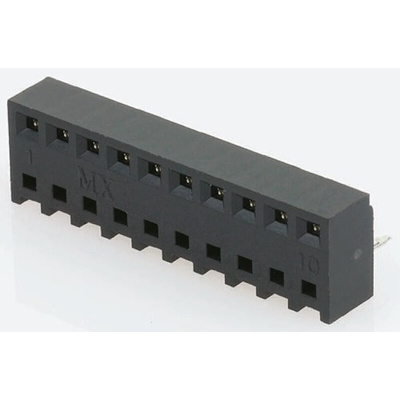 Molex KK 254 Series Straight Through Hole Mount PCB Socket, 3-Contact, 1-Row, 2.54mm Pitch, Solder Termination