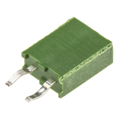 TE Connectivity AMPMODU HV100 Series Straight Through Hole Mount PCB Socket, 2-Contact, 1-Row, 2.54mm Pitch, Solder