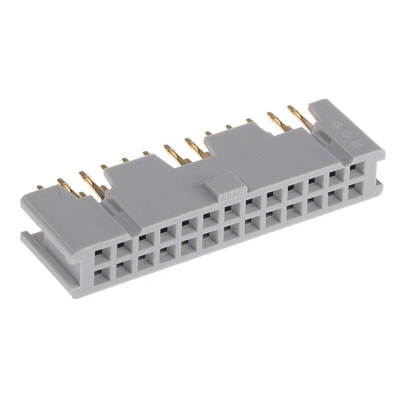 3M 8500 Series Straight Through Hole Mount PCB Socket, 26-Contact, 2-Row, 2.54mm Pitch, Solder Termination