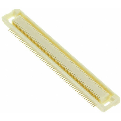 Hirose FX8 Series Straight Surface Mount PCB Socket, 120-Contact, 2-Row, 0.6mm Pitch, Solder Termination