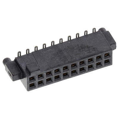 Samtec SFM Series Straight Surface Mount PCB Socket, 20-Contact, 2-Row, 1.27mm Pitch, Solder Termination