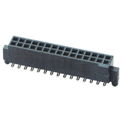 Samtec SFM Series Straight Surface Mount PCB Socket, 60-Contact, 2-Row, 1.27mm Pitch, Solder Termination