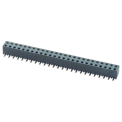 Samtec MMS Series Straight Surface Mount PCB Socket, 40-Contact, 2-Row, 2mm Pitch, Solder Termination