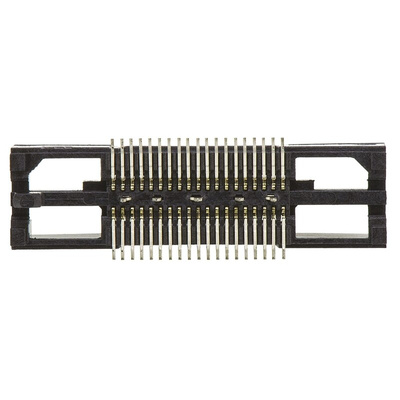 TE Connectivity MICTOR Series Straight Surface Mount PCB Socket, 38-Contact, 2-Row, 0.64mm Pitch, Solder Termination