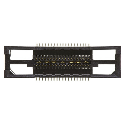 TE Connectivity MICTOR Series Straight Surface Mount PCB Socket, 38-Contact, 2-Row, 0.64mm Pitch, Solder Termination