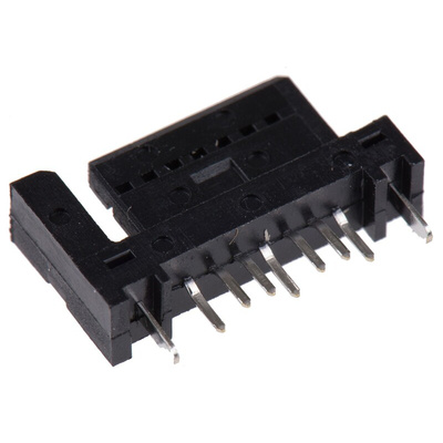 Molex SATA Series Straight Through Hole Mount PCB Socket, 7-Contact, 1-Row, Solder Termination