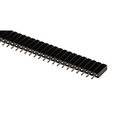 E-TEC Straight Through Hole Mount PCB Socket, 36-Contact, 1-Row, 2.54mm Pitch, Solder Termination