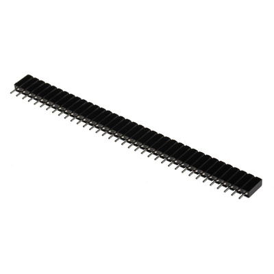 E-TEC Straight Through Hole Mount PCB Socket, 36-Contact, 1-Row, 2.54mm Pitch, Solder Termination