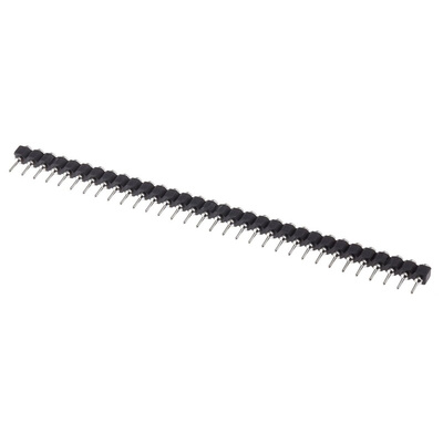 E-TEC SIB Series Straight Through Hole Mount PCB Socket, 32-Contact, 1-Row, 2.54mm Pitch, Solder Termination