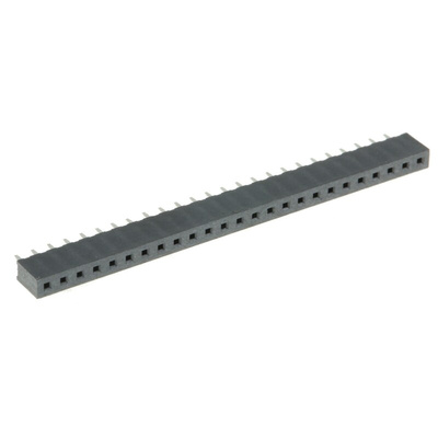 HARWIN Straight Through Hole Mount PCB Socket, 25-Contact, 1-Row, 2mm Pitch, Solder Termination