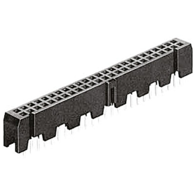 Hirose HIF3FB Series Straight Through Hole Mount PCB Socket, 16-Contact, 2-Row, 2.54mm Pitch, Solder Termination
