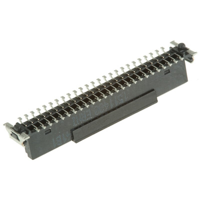 ERNI SMC Series Straight Surface Mount PCB Socket, 50-Contact, 2-Row, 1.27mm Pitch, Solder Termination