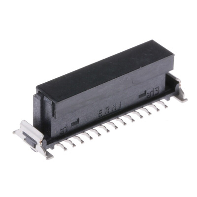 ERNI SMC Series Straight Surface Mount PCB Socket, 26-Contact, 2-Row, 1.27mm Pitch, Solder Termination