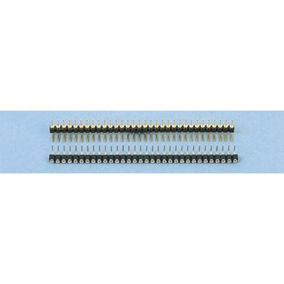 E-TEC SIB Series Right Angle Through Hole Mount PCB Socket, 32-Contact, 1-Row, 2.54mm Pitch, Solder Termination