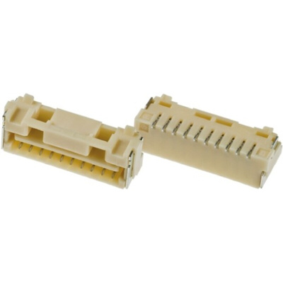 Molex CLIK-Mate Series Straight Surface Mount PCB Socket, 10-Contact, 1-Row, 1.25mm Pitch, Solder Termination