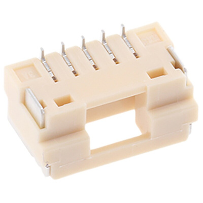 Molex CLIK-Mate Series Right Angle Surface Mount PCB Socket, 5-Contact, 1-Row, 1.25mm Pitch, Solder Termination